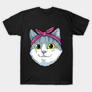 Cat with Ribbon T-Shirt